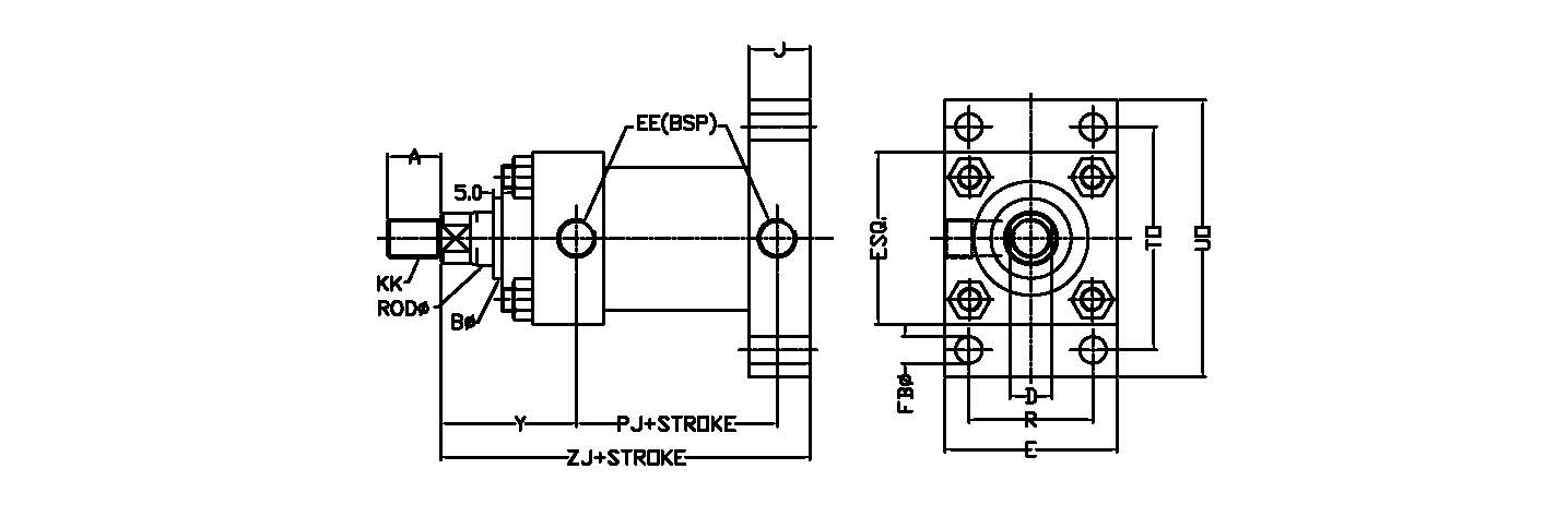 Front Flange Mounting (MF1)