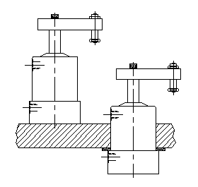 pneumatic swing cylinder application