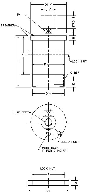 Compact Block Cylinder Dimension